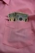 Money on pocket