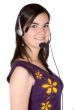 girl with a headset