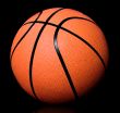 basketball on black