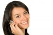 beautiful girl on a cellphone