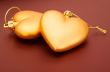 beautiful golden hearts