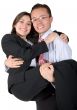 happy business couple