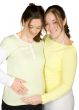 pregnant woman and her sister