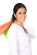 girl with shopping bags
