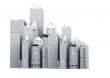 corporate buildings illustration