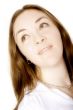 Beautiful peaceful and hopeful woman portrait