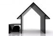black house and car illustration