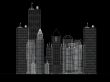 architecture blueprint of corporate buildings