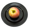 Apple served at Black Japanese plate