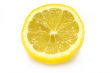 Fresh half-cut lemon