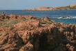 Rocky sea bank in Sardinia