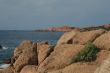 Rocky sea bank in Sardinia
