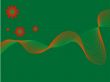 Green christmas background