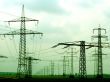 Many electricity power pole
