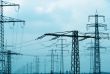 Many electricity power pole