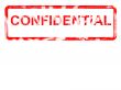 Grungey rubber stamp stating CONFIDENTIAL