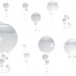 bubble clear silver