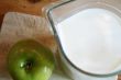 Milk and apple