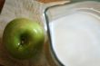 Milk and apple