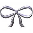 3D Silver Bow