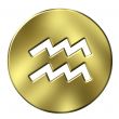 3D Golden Aquarius