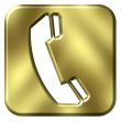 3D Golden Telephone Sign