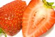 Close up of cut strawberry
