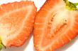 Close up of cut strawberry