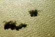 shadow of a cloud on the ocean
