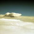 Clouds outside the airplane