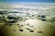 Clouds outside the airplane