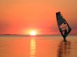 Silhouette of a windsurfer 3