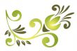 green ornate pattern