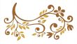 bronze floral pattern