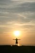 The man and the sunset