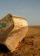 Fisherboat in the desert