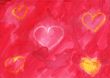 watercolor hearts