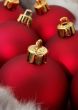 Red christmas balls