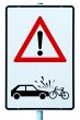 attention danger of accident