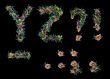 christmas alphabet - letters and punctuation