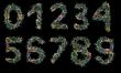 christmas alphabet - numbers