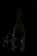 old emti bottle of red wine