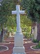 Cross on a walkway