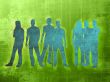 textures style of people silhouettes