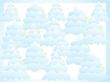 Background from the snowy trees