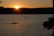 sunset over the Radunskie Lake