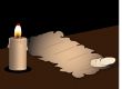 Parchment and the candle