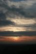 Dramatic sunset horizont with colorful evening sky