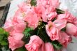 Few purple pink rose flowers bouquet