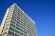 Blue sky over modern urban building